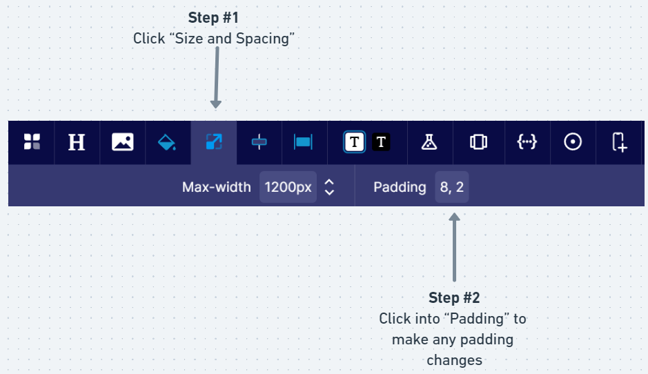 Size and Spacing